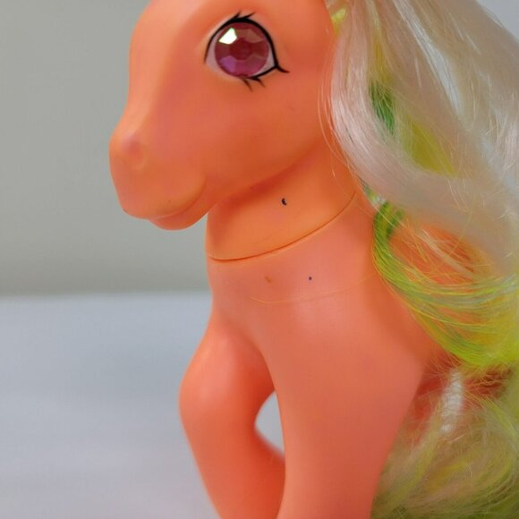 Vintage My Little Pony Original Toy GI Party Time Twinkle Eyes MLP orange 1985 - Picture 2 of 7